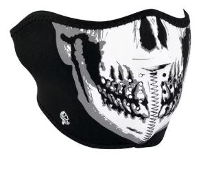 Neoprene Half-mask Glow in the Dark Skull