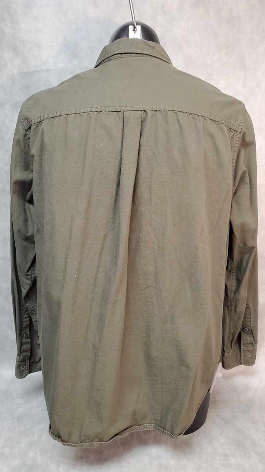 Men's H-D Green Woven Button Down Shirt