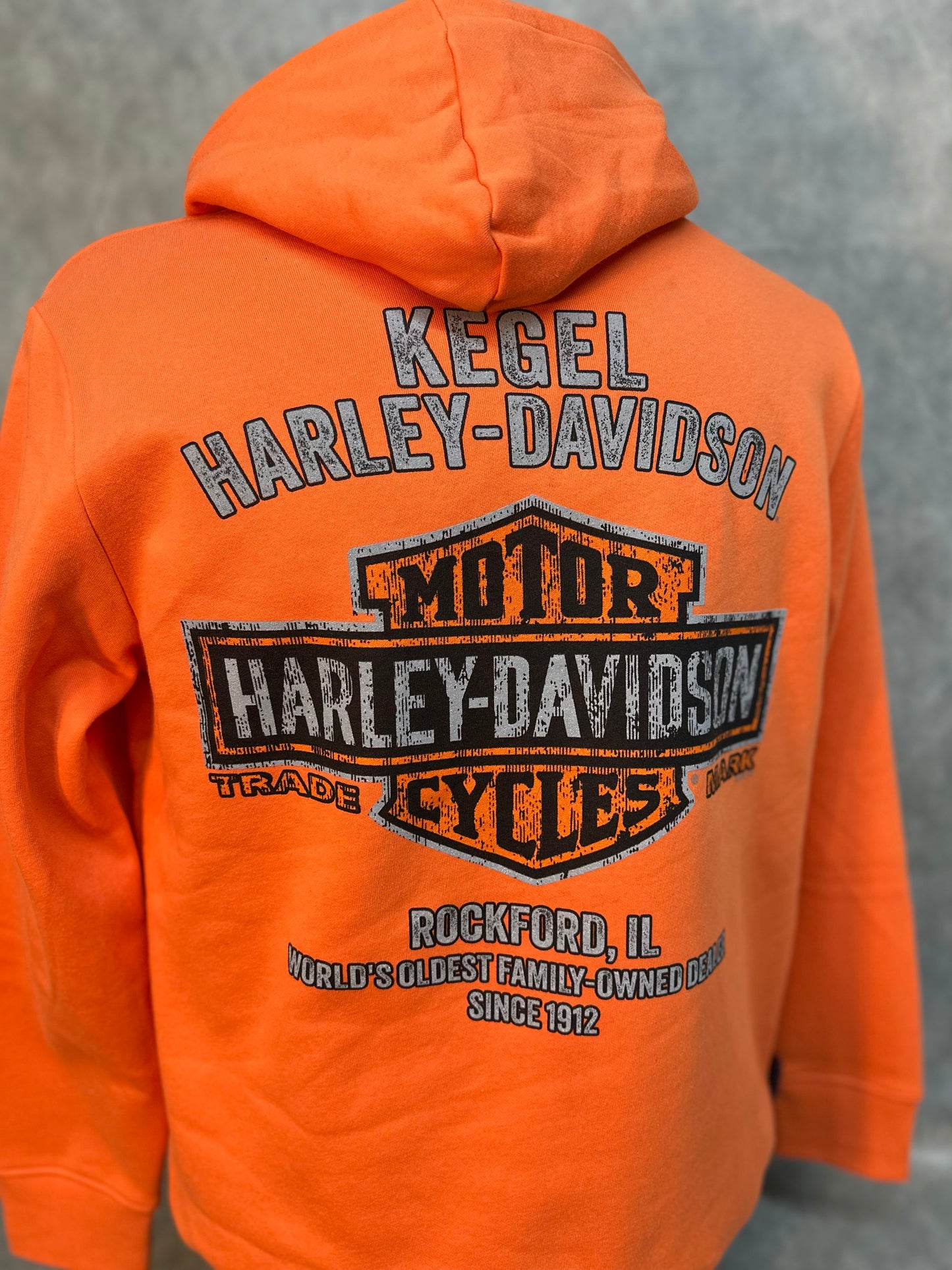 Men's Harley-Davidson Orange "Reaper Fire" Hoodie