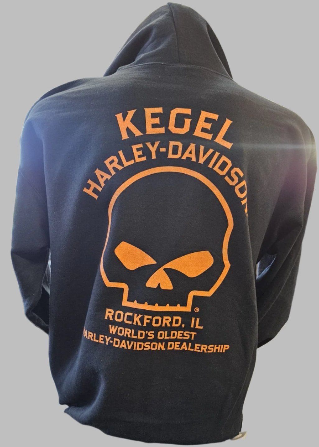 Men's Harley-Davidson Black Zip-Up Sweatshirt "HD Groundwork"