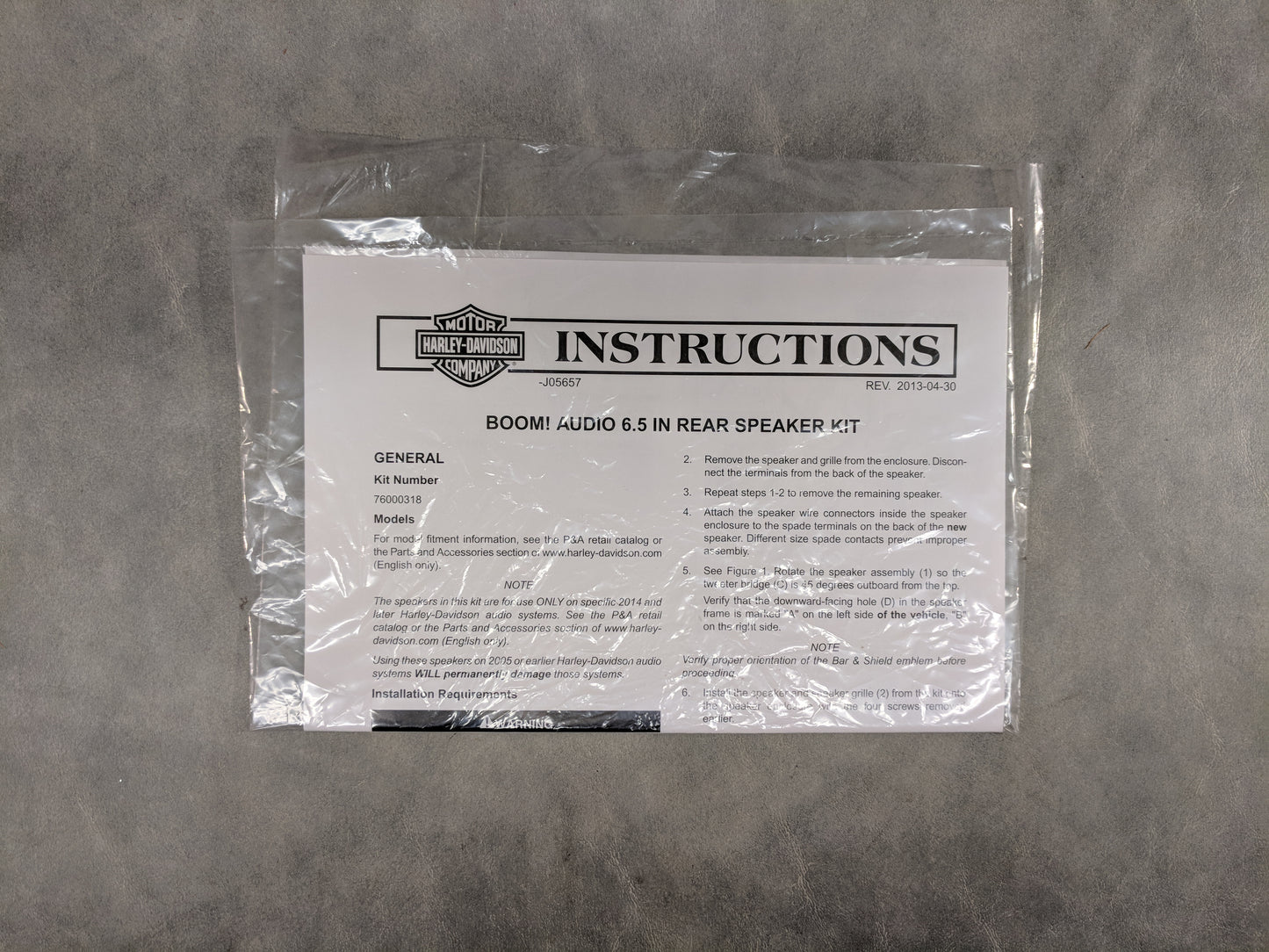 Harley BOOM!™ Audio Stage I Bagger Amp & Speaker Kit