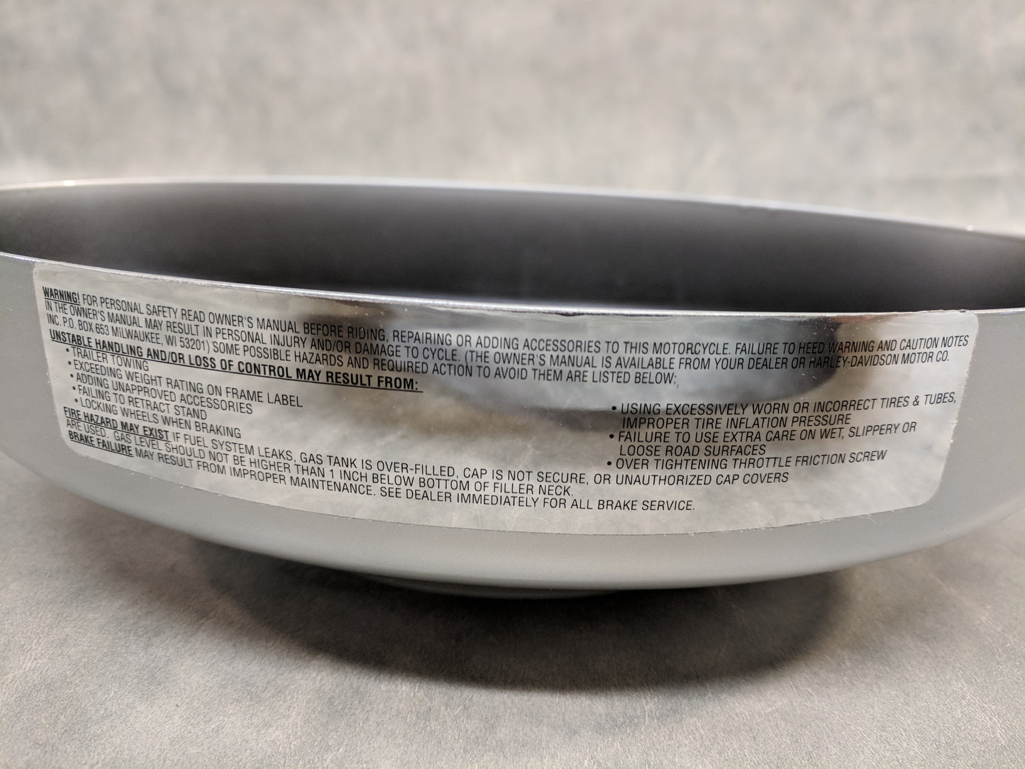 Harley Color Matched Sterling Silver Air Cleaner Cover