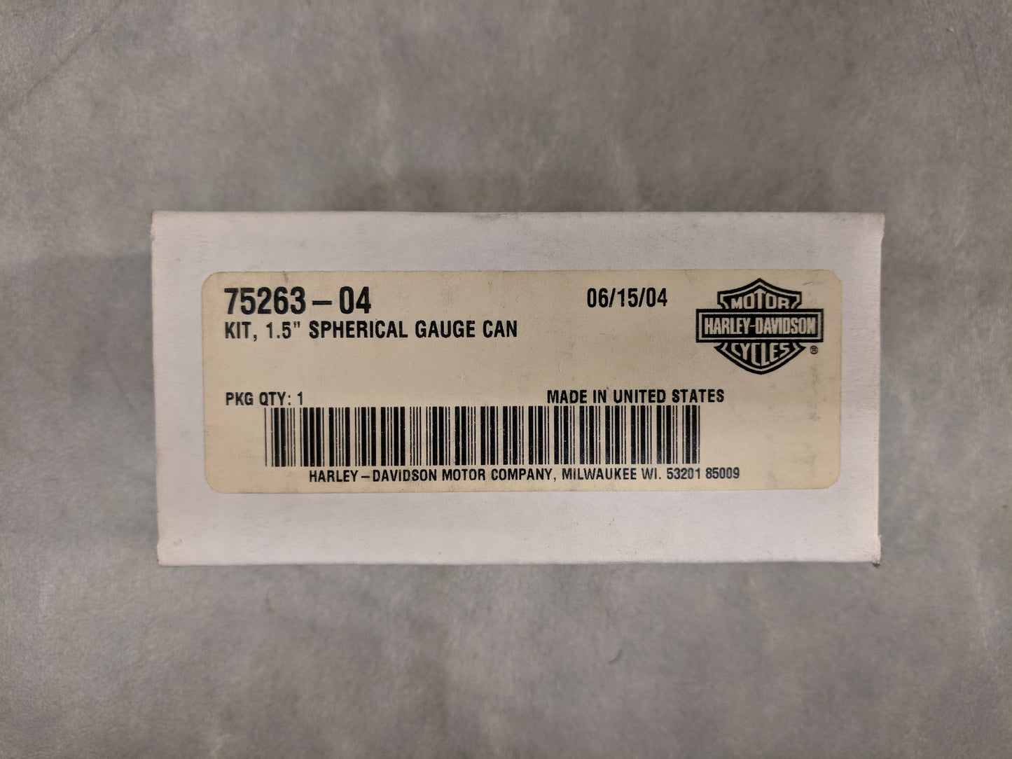 Harley Micro Gauge Spherical Gauge Housing 1.5"
