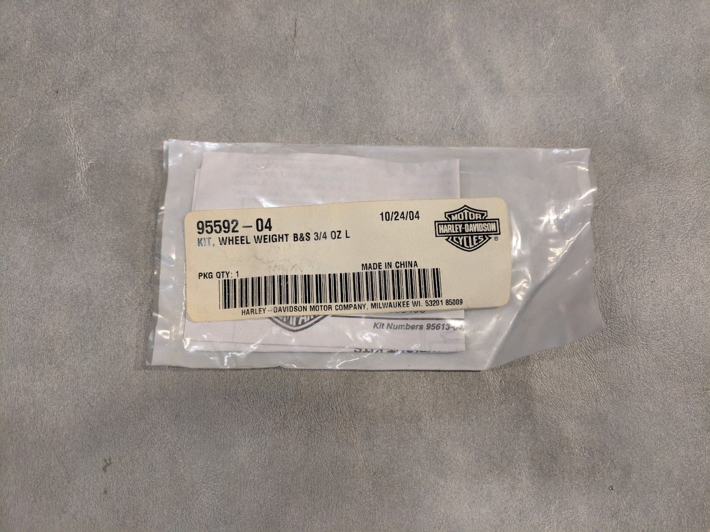 "Bar and Shield" Decorative Wheel Weight