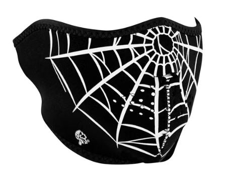 Neoprene Half-mask Spider Web