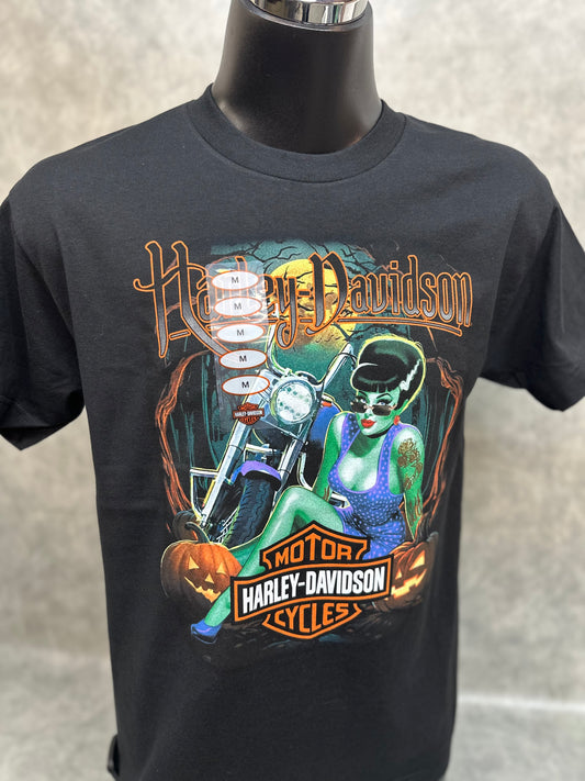 Men's Harley-Davidson Black "Pumpkin Queen" Halloween T-shirt
