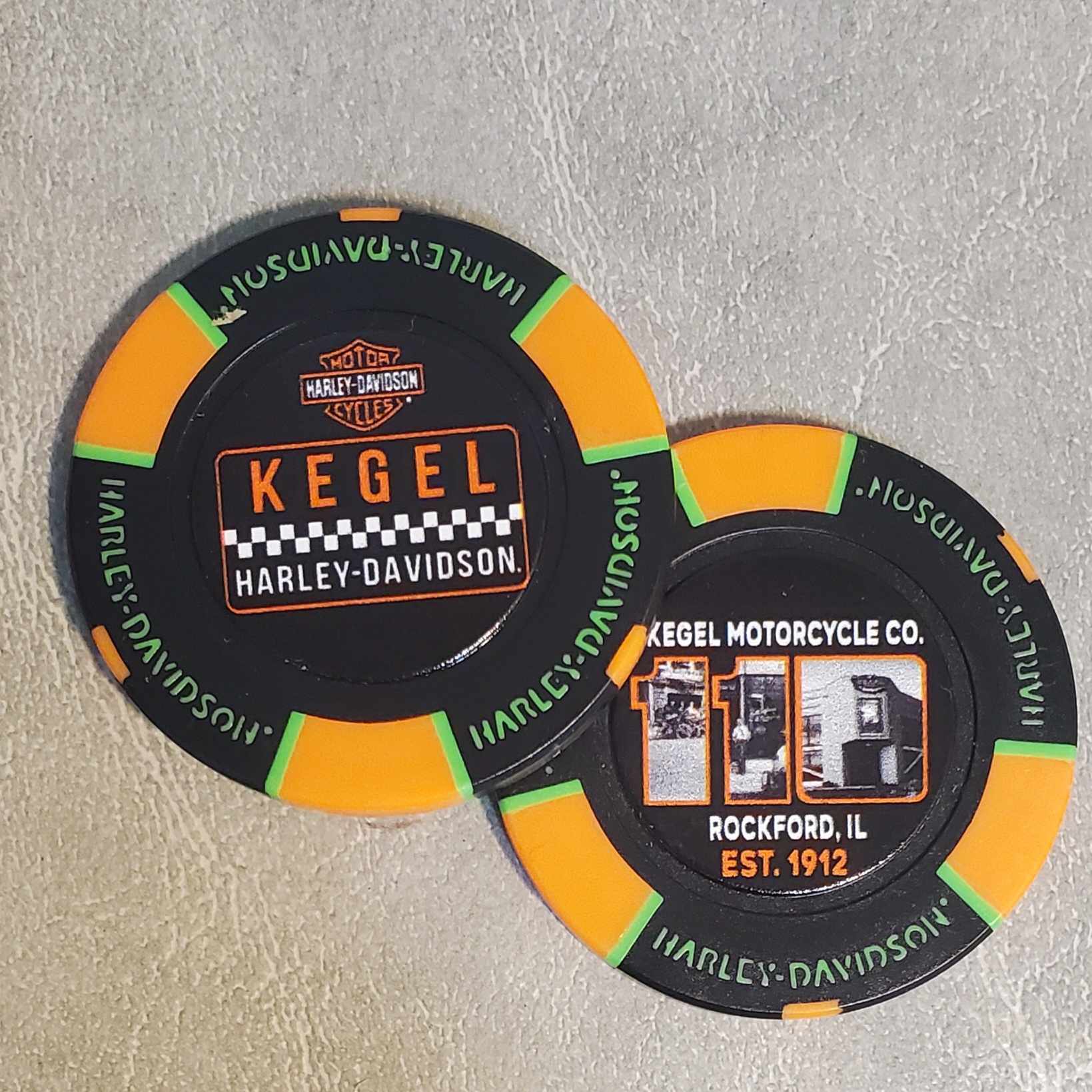 Kegel 110 Anniversary Poker Chips – Kegel Harley-Davidson