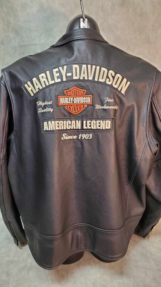 MADE IN USA Men s American Legend Leather Jacket Kegel Harley Davidson