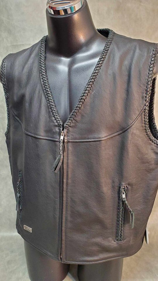Men's Leather Vest *MADE IN THE USA*