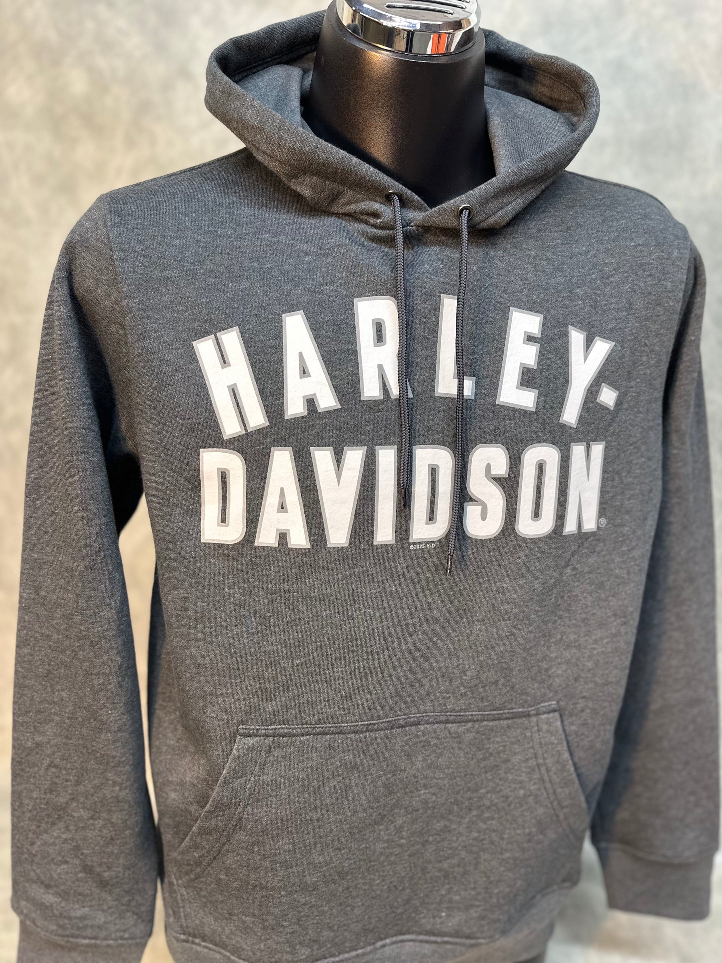 Men's Harley-Davidson "H-D Font" Grey Hoodie