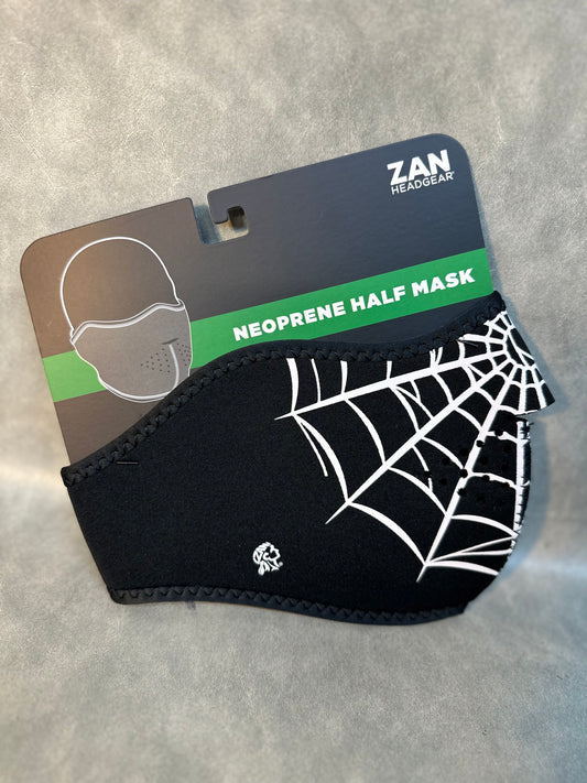 Neoprene Half-mask Spider Web