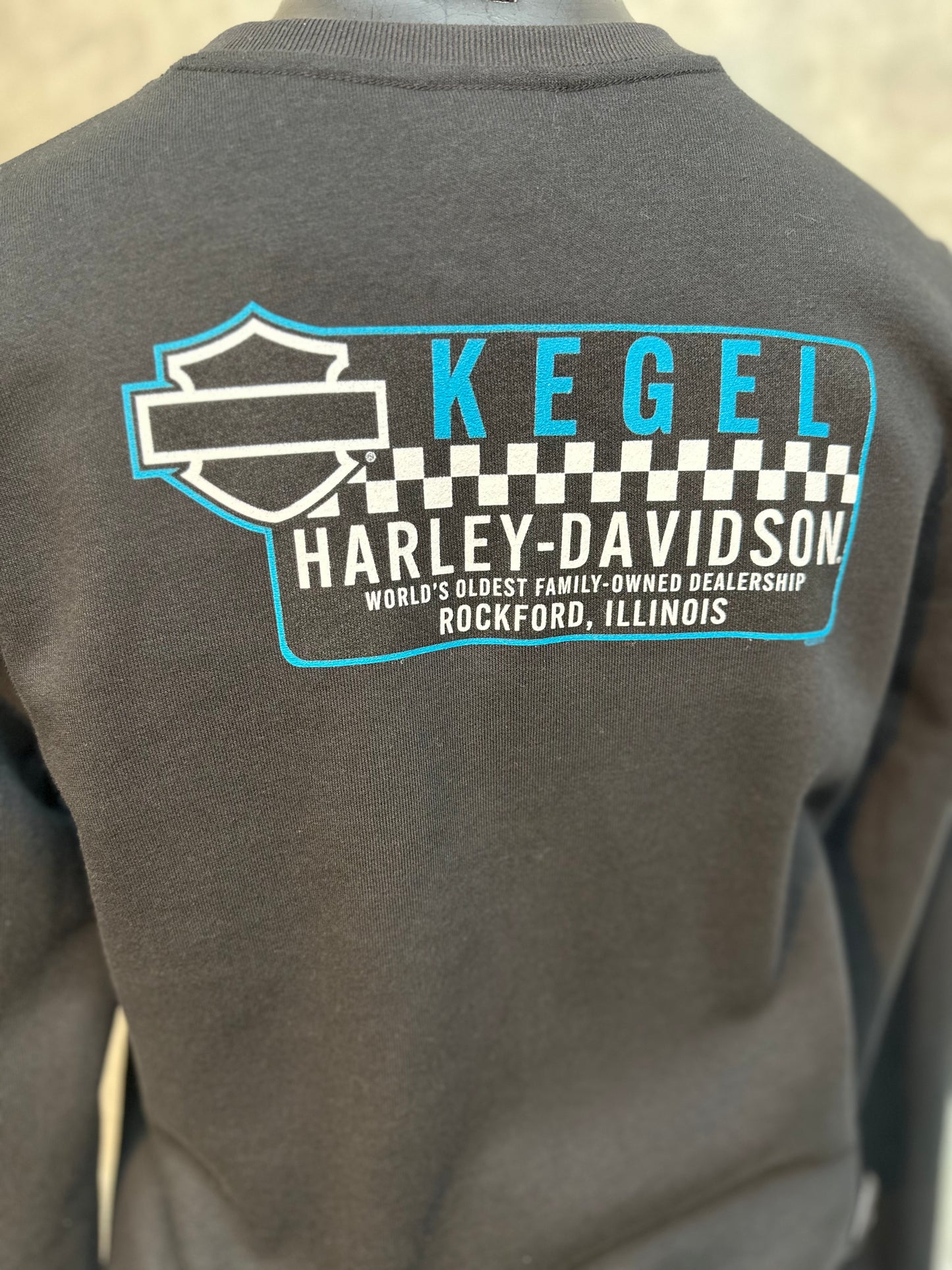 Women's Harley-Davidson Black Sweatshirt "Sparkle Wing"