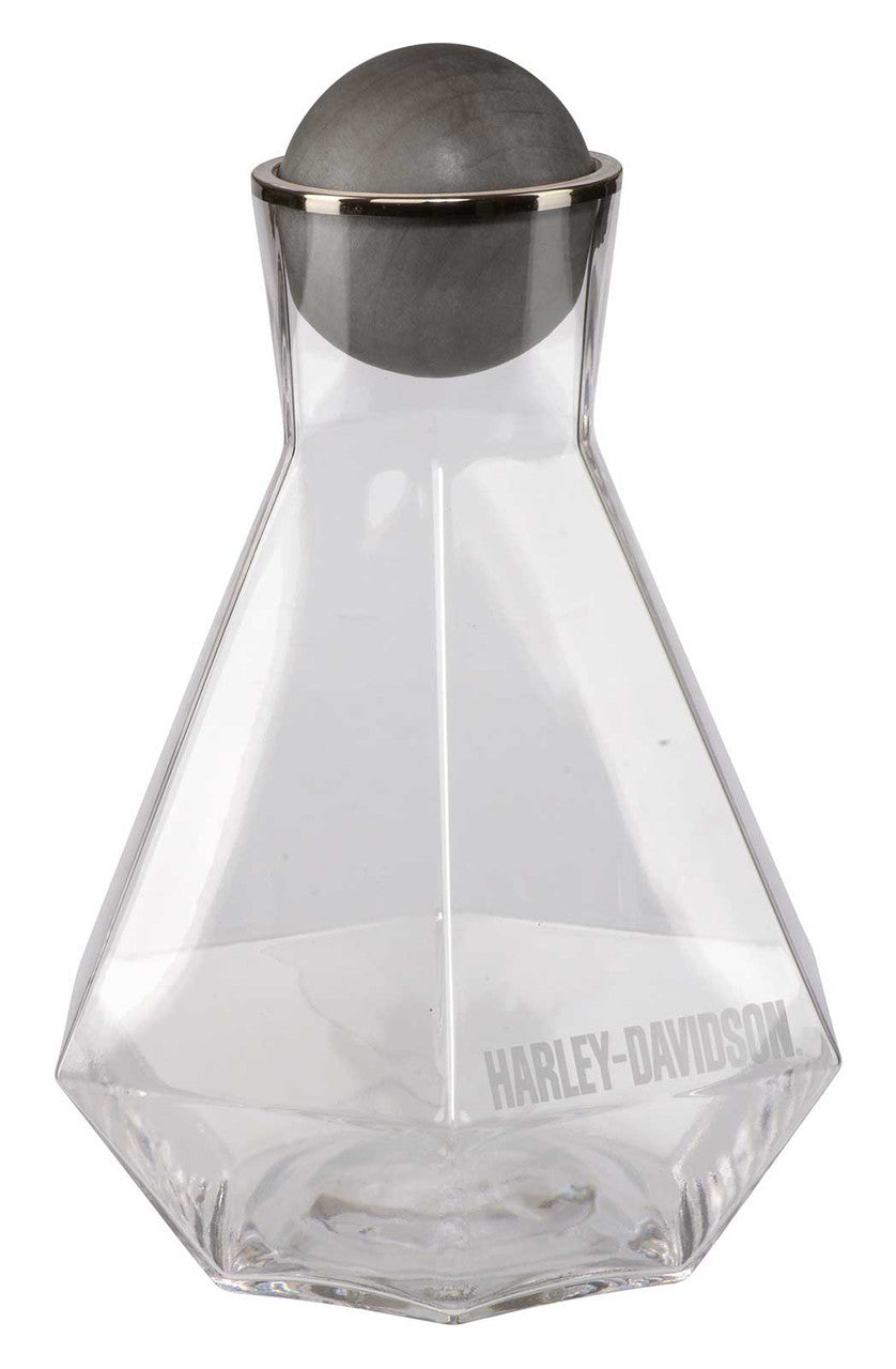 H-D Geometric Glass Carafe