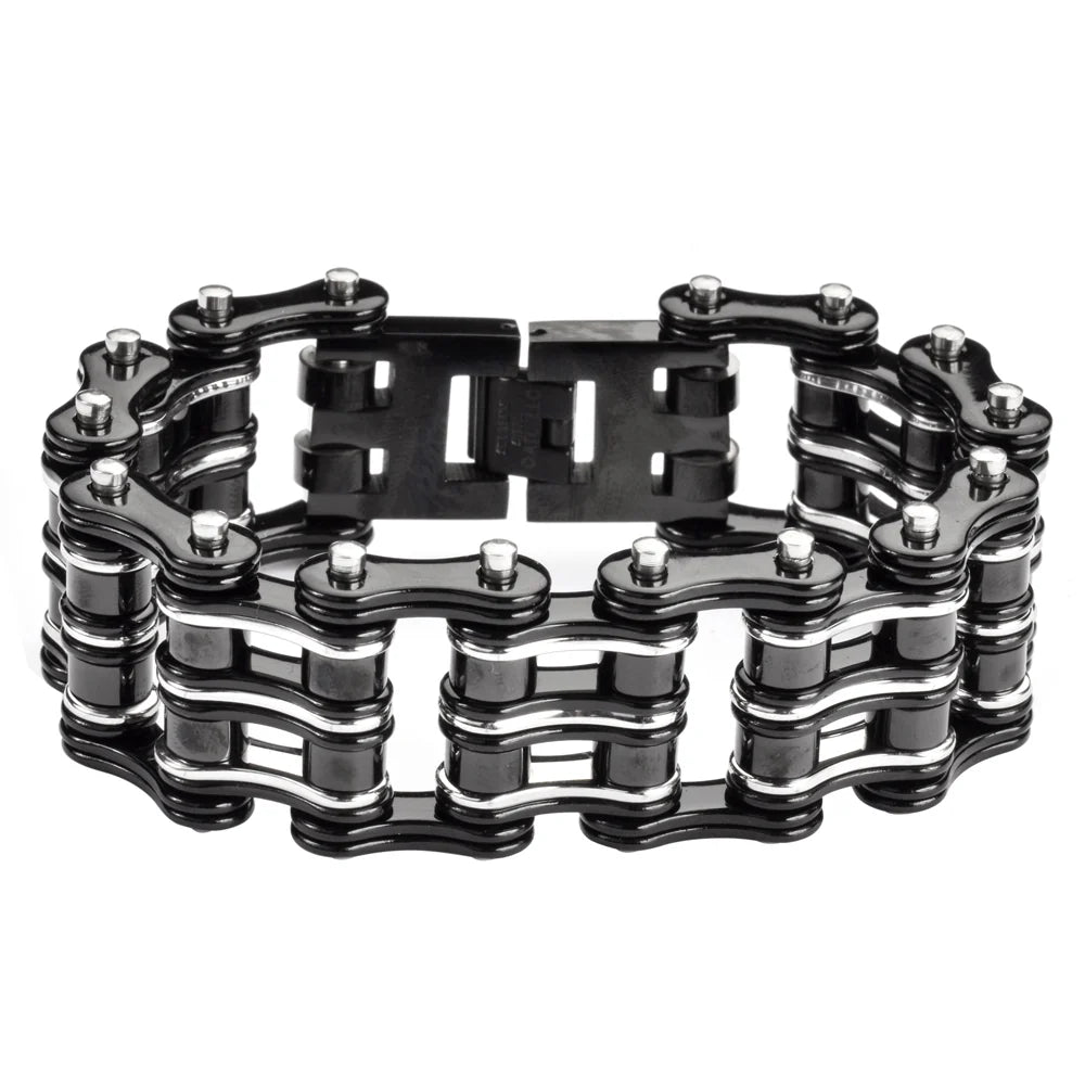 1" Wide Bike Chain Bracelet ***STAINLESS STEEL***