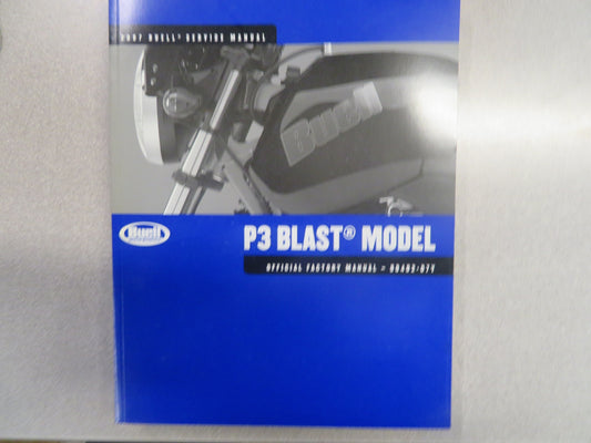 Buell 2007 P3 Blast Model Official Factory Manual