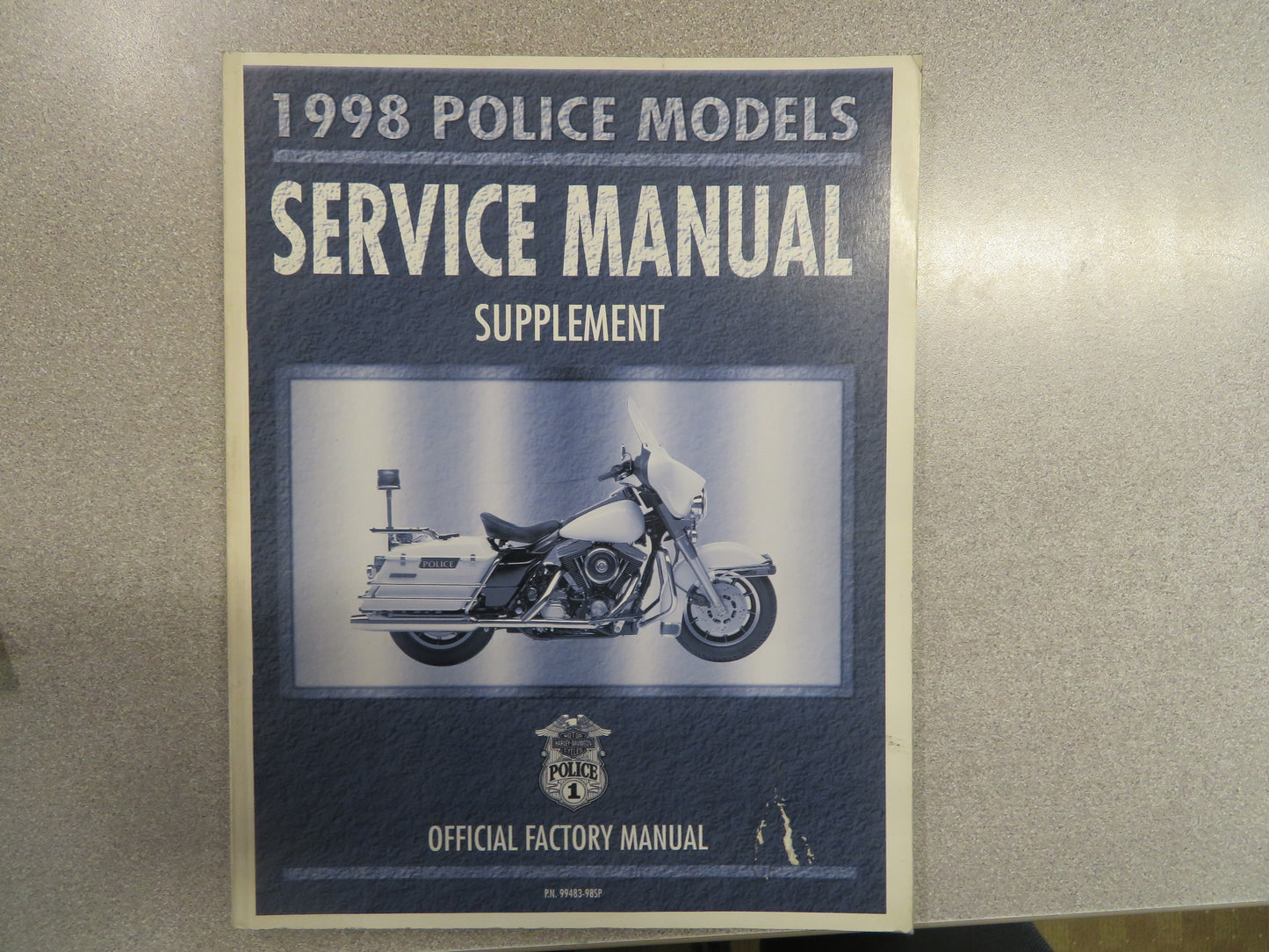 Harley-Davidson Police Model Service Manual Supplement