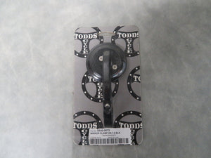 0640-0873 Todd's Cycle Mirror Clamp on 1.5 Black