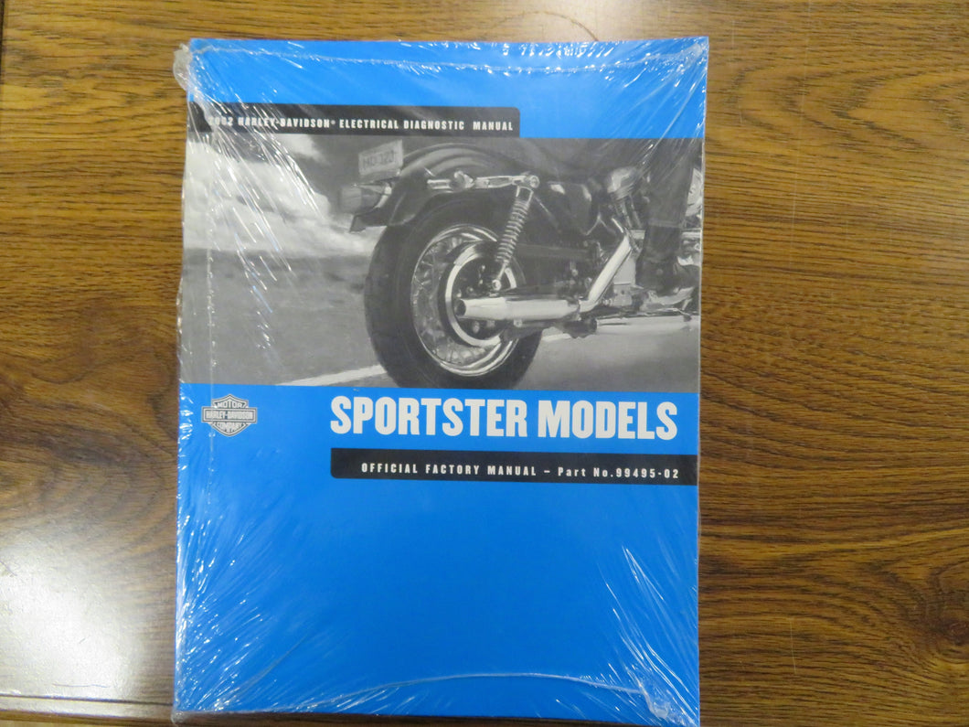 99495-02 Used 2002 Harley-Davidson Sportster Models Official Factory Manual