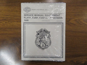 99483-90SP New 1990 Harley-Davidson Police Models Service Manual Supplement