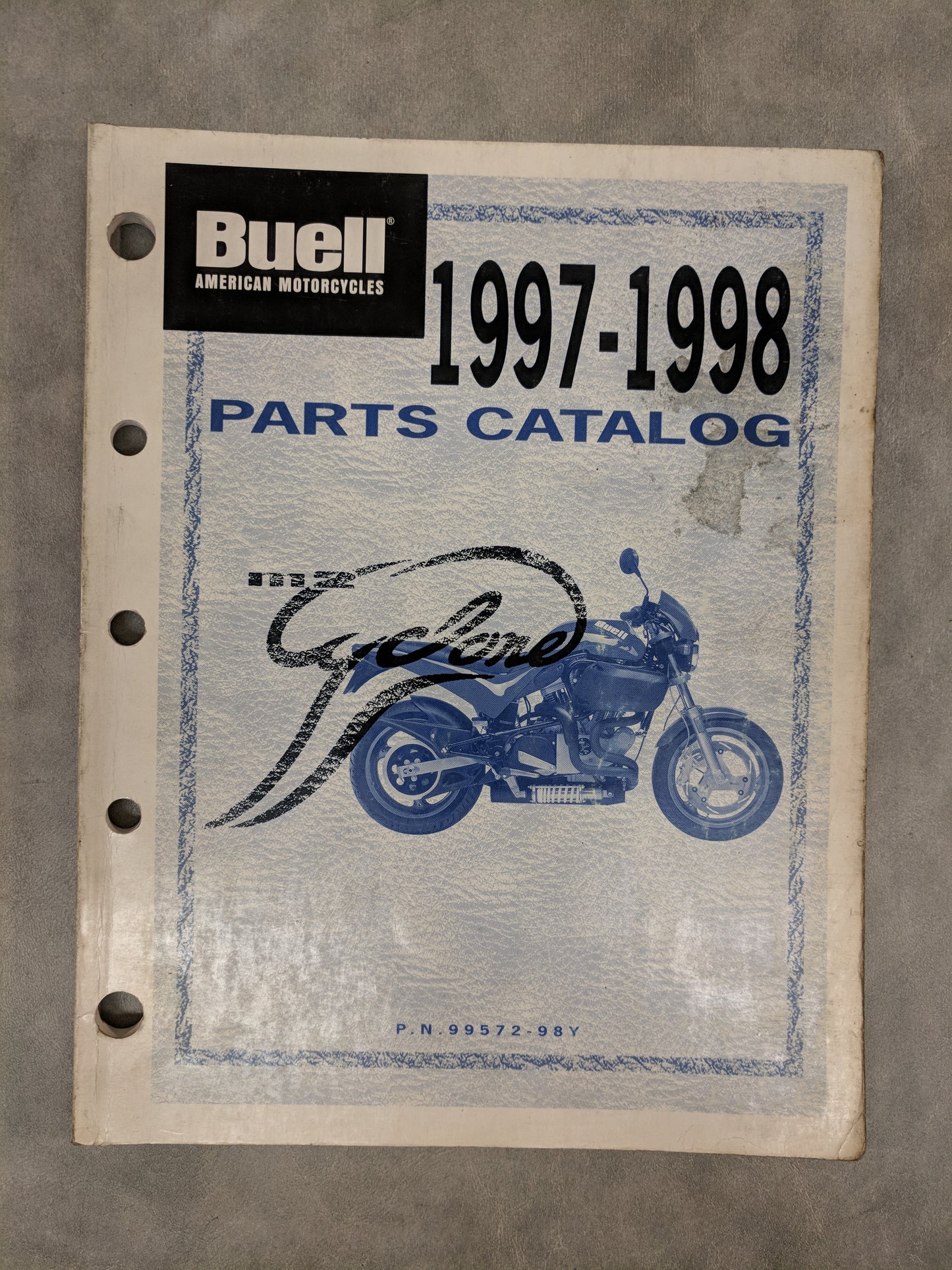 Buell M2 Cyclone Official Factory Parts Catalog - 1997-1998