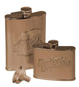 H-D Copper Eagle Flask Set