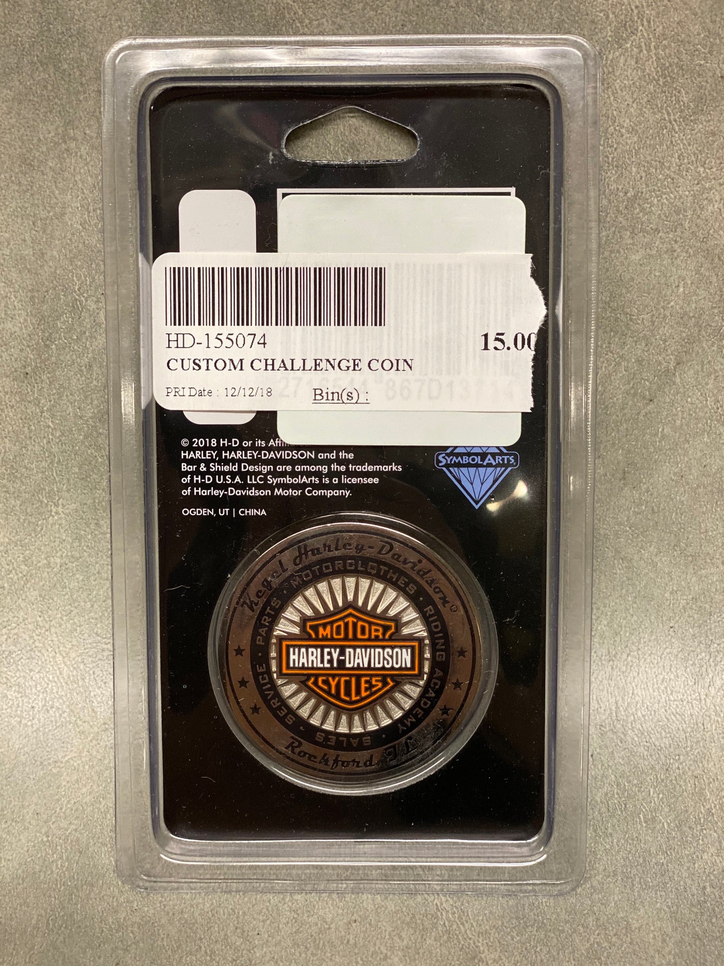 Kegel Harley-Davidson Challenge Coin